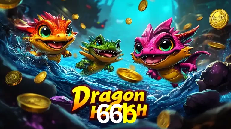 Arte promocional do jogo Dragon Hatch com três adoráveis dragões bebês nadando entre moedas de ouro, um dos slots mais divertidos para jogar no cassino 66b.